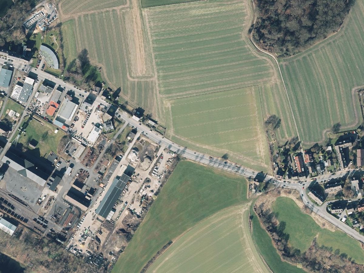 Luftbild der Umgebung des Gewerbeparks